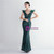 In Stock:Ship in 48 Hours Green Sequins Off the Shoulder Feather Prom Dress