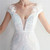 In Stock:Ship in 48 Hours White Sequins Off the Shoulder Feather Prom Dress