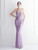 In Stock:Ship in 48 Hours Purple V-neck Straps Sequins Party Dress