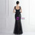 In Stock:Ship in 48 Hours Black Tulle Sequins Beading Party Dress