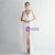 In Stock:Ship in 48 Hours V-neck Pleats Beading Party Dress