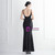 In Stock:Ship in 48 Hours Black Sequins Backless Party Dress
