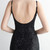 In Stock:Ship in 48 Hours Black Sequins Backless Party Dress