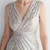 In Stock:Ship in 48 Hours Silver Sequins V-neck Beading Short Party Dress