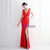 In Stock:Ship in 48 Hours Red V-neck Pleats Party Dress