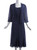 Charming Tea Length Party Gown Navy Blue Mother of the Bride Dresses