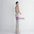 In Stock:Ship in 48 Hours Silver Sequins Beading V-neck Party Dress