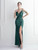 In Stock:Ship in 48 Hours Green Sequins Beading Straps Party Dress