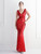 In Stock:Ship in 48 Hours Red V-neck Sequins Long Party Dress