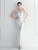 In Stock:Ship in 48 Hours White Sequins Beading Party Dress