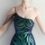 In Stock:Ship in 48 Hours Green Sequins One Shoulder Beading Party Dress