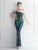 In Stock:Ship in 48 Hours Green Sequins One Shoulder Beading Party Dress