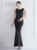 In Stock:Ship in 48 Hours Black Scoop Sequins Beading Party Dress