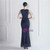 In Stock:Ship in 48 Hours Navy Blue Scoop Sequins Beading Party Dress