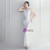 In Stock:Ship in 48 Hours White Sequins Beading Sleeveless Party Dress