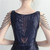 In Stock:Ship in 48 Hours Navy Blue Sequins Beading Sleeveless Party Dress