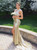 Sparkly Champagne Mermaid Evening Dress 2017