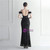 In Stock:Ship in 48 Hours Black Sequins Feather Straps Backless Party Dress