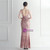 In Stock:Ship in 48 Hours Pink Sequins Feather Straps Backless Party Dress