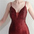 In Stock:Ship in 48 Hours Burgundy Sequins Beading Short Party Dress