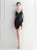 In Stock:Ship in 48 Hours Black Sequins Beading Short Party Dress