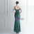 In Stock:Ship in 48 Hours Green Sequins Straps Beading Party Dress