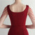 In Stock:Ship in 48 Hours Burgundy Knee Length Beading Party Dress