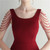 In Stock:Ship in 48 Hours Burgundy Knee Length Beading Party Dress