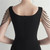 In Stock:Ship in 48 Hours Black Knee Length Beading Party Dress