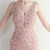 In Stock:Ship in 48 Hours Pink V-neck Split Sequins Party Dress