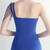 In Stock:Ship in 48 Hours Royal Blue Split One Shoulder Beading Party Dress