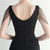 In Stock:Ship in 48 Hours Black Pleats Beading Split Party Dress