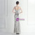 In Stock:Ship in 48 Hours Apricot Silver Sequins Beading Split Party Dress