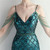 In Stock:Ship in 48 Hours Green Split Sequins Beading Party Dress