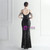 In Stock:Ship in 48 Hours Black Split Sequins Beading Party Dress