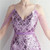 In Stock:Ship in 48 Hours Purple Split Sequins Beading Party Dress