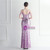 In Stock:Ship in 48 Hours Purple Split Sequins Beading Party Dress