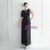 In Stock:Ship in 48 Hours Black Sequins Beading Perspective Party Dress