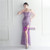 In Stock:Ship in 48 Hours Purple Sequins Backless Beading Party Dress