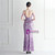 In Stock:Ship in 48 Hours Purple Sequins Backless Beading Party Dress