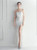 In Stock:Ship in 48 Hours White Sequins Backless Beading Party Dress