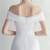 In Stock:Ship in 48 Hours White Sequins Off the Shoulder Split Party Dress
