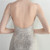 In Stock:Ship in 48 Hours Apricot Silver Sequins Beading Mini Short Party Dress