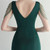 In Stock:Ship in 48 Hours Green Mermaid Deep V-neck Beading Party Dress
