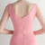 In Stock:Ship in 48 Hours Pink Deep V-neck Pleats Party Dress