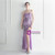 In Stock:Ship in 48 Hours Purple Sequins Spaghetti Straps Split Party Dress