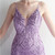 In Stock:Ship in 48 Hours Purple Tulle Sequins Backless Party Dress