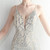 In Stock:Ship in 48 Hours Apricot Silver Tulle Sequins Backless Party Dress