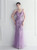In Stock:Ship in 48 Hours Purple Mermaid Sequins Beading Party Dress