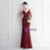 In Stock:Ship in 48 Hours Sexy Burgundy Tulle Sequins Beading Party Dress